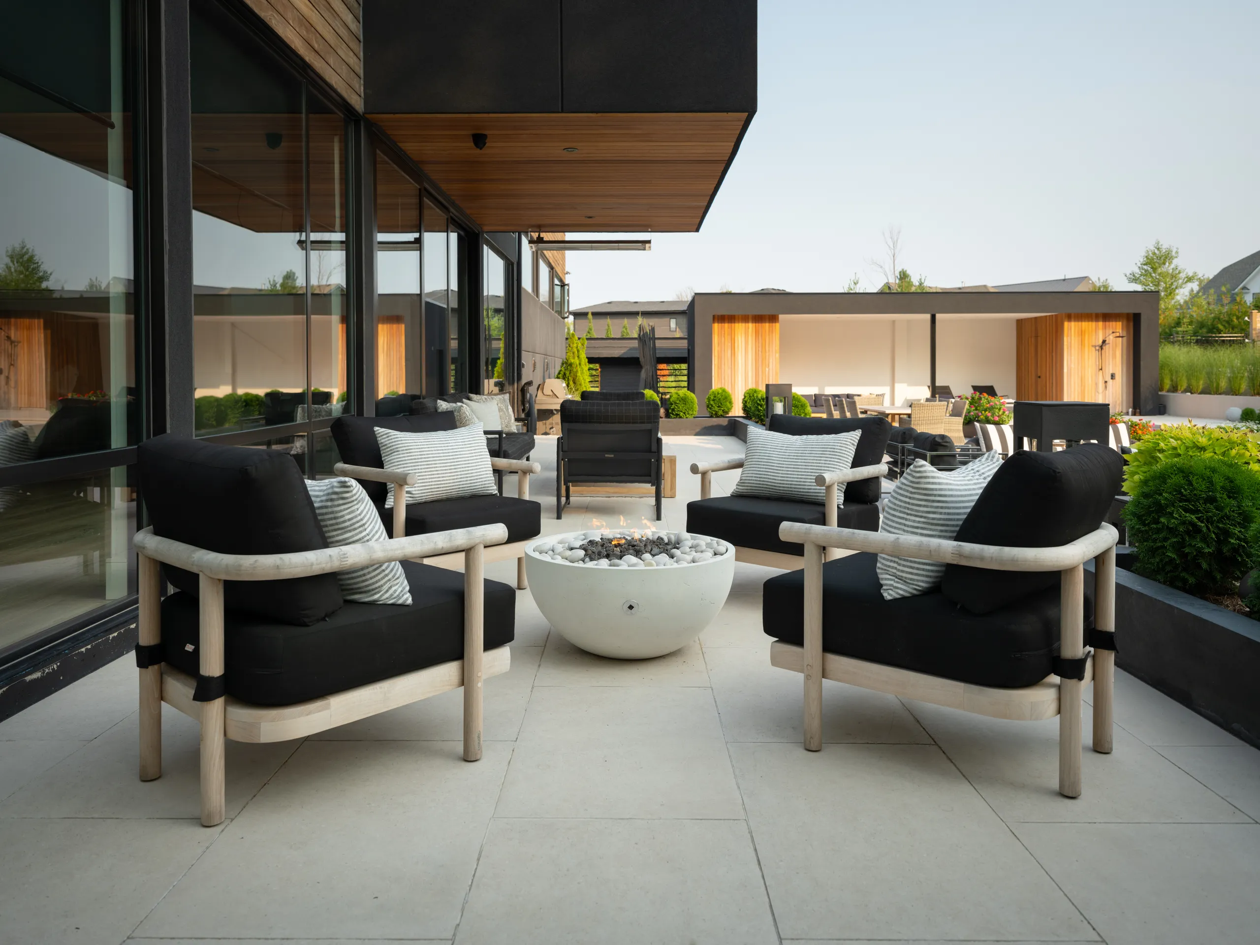 Modern pool and spa showroom