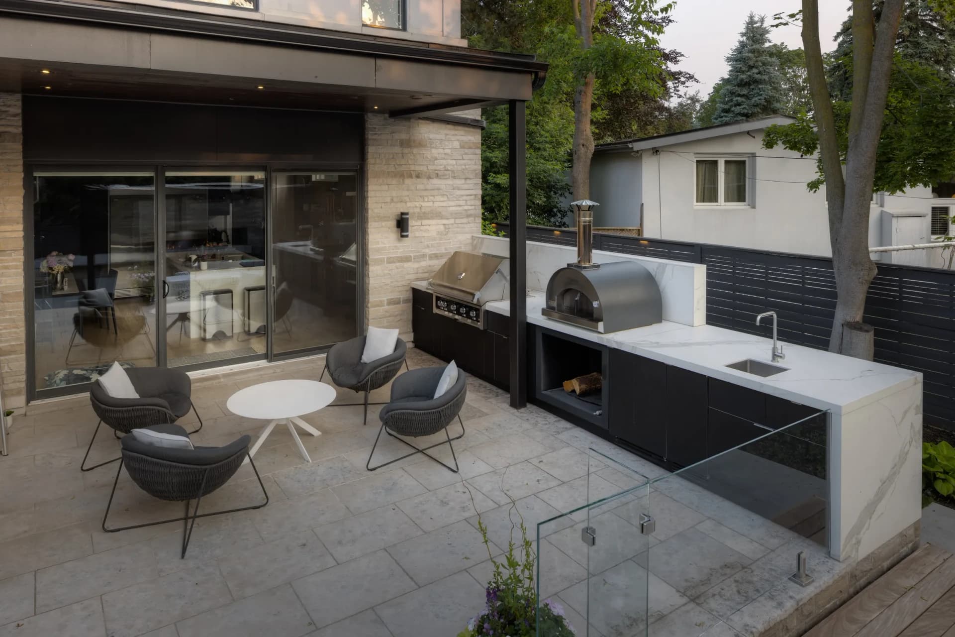 Urban Bonfire outdoor kitchen installation